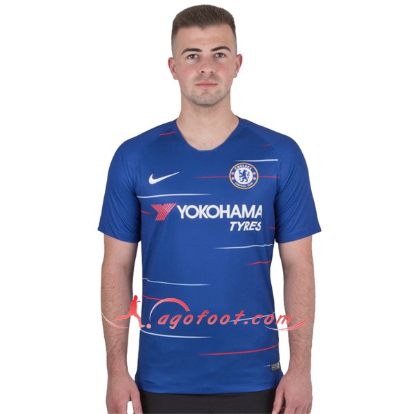 Maillot Foot FC Chelsea Domicile Bleu Personnalisé Floqué 2018 2019
