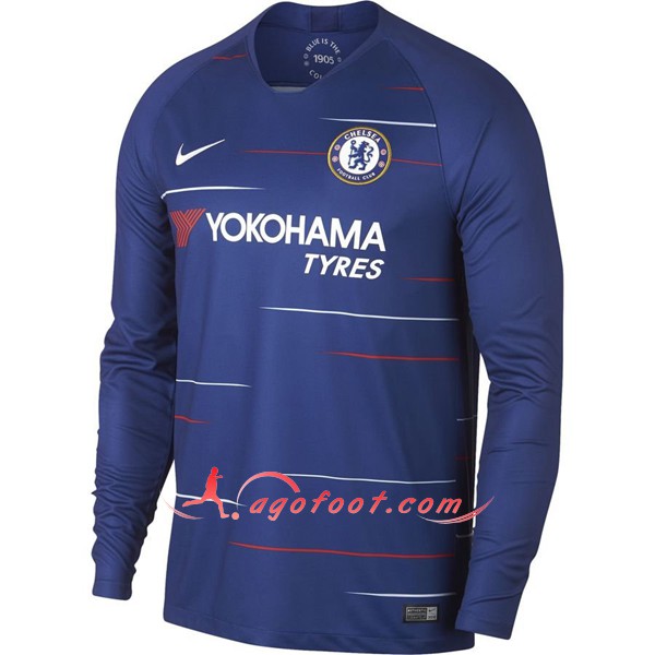 Maillots De Foot FC Chelsea Third Manche Longue Personnalisé Floqué 2018 2019