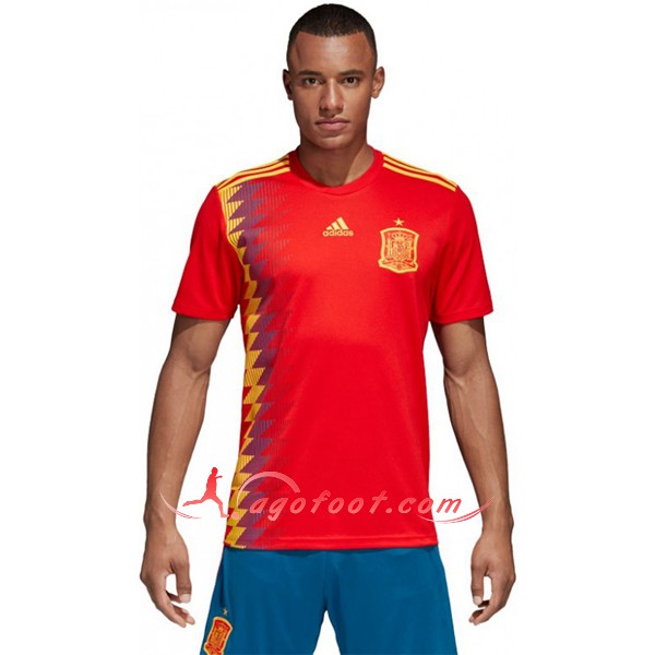 Maillot Foot Espagne Domicile Rouge Personnalisé Floqué 2018 2019