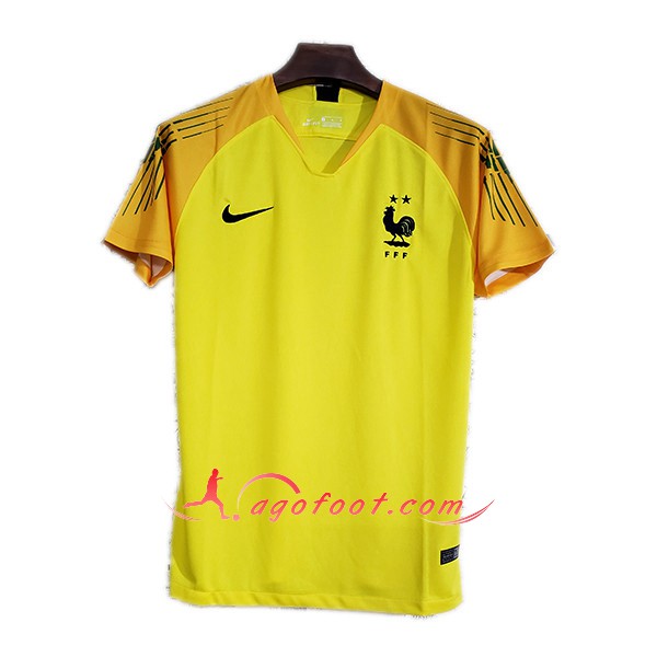 Maillot Foot France Goalkeeper with 2 Stars Floqué 2018/19