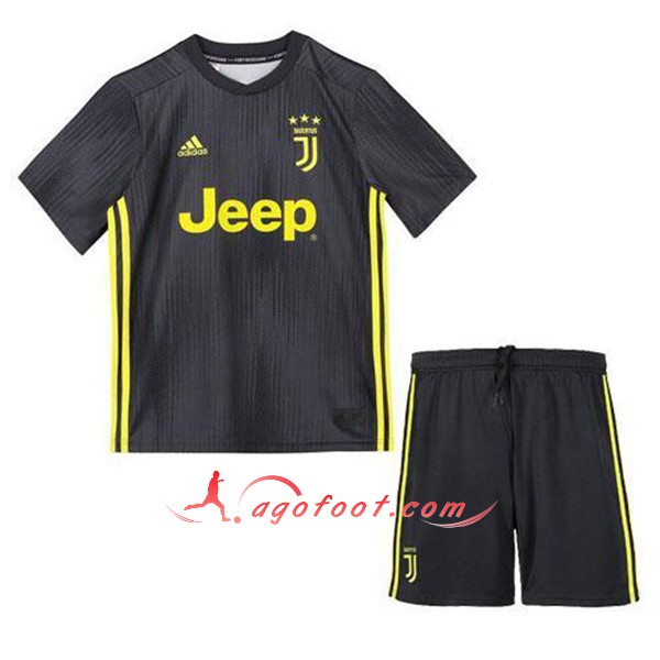 Ensemble Maillots De Foot Juventus Enfant Third Personnalisé Floqué 2018 2019