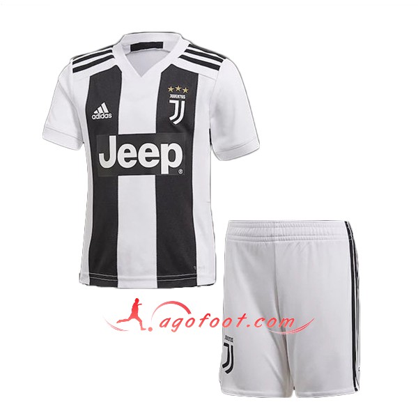 Ensemble Maillot Foot Juventus Enfant Domicile Personnalisé Floqué 2018 2019