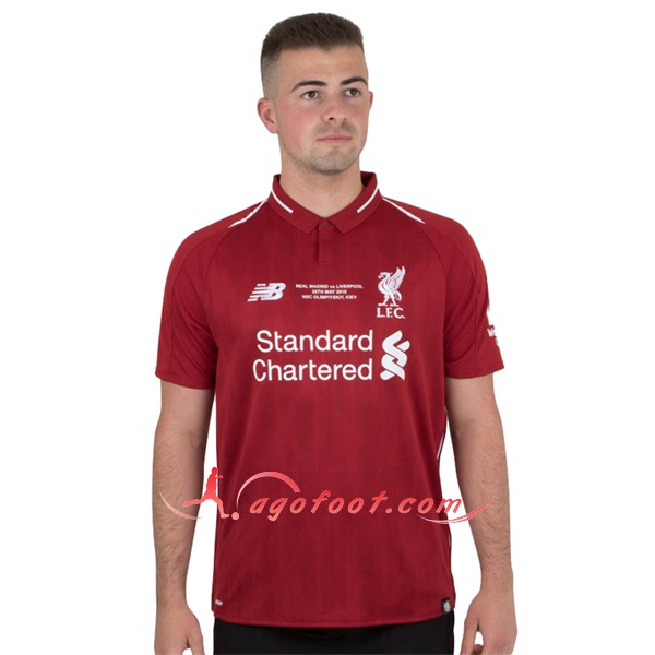 Maillot Foot FC Liverpool Domicile Rouge Personnalisé Floqué 2018 2019