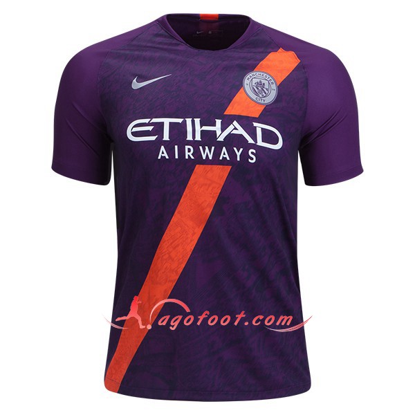Maillots De Foot Manchester City Third Personnalisé Floqué 2018 2019