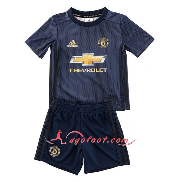 Ensemble Maillots De Foot Manchester United Enfant Third Personnalisé Floqué 2018 2019