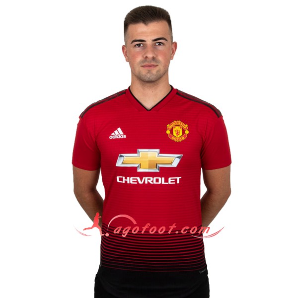 Maillot Foot Manchester United Domicile Personnalisé Floqué 2018 2019