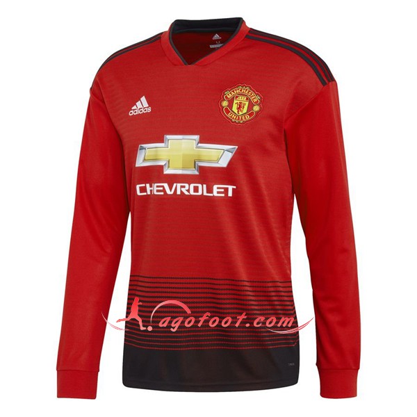 Maillots De Foot Manchester United Third Manche Longue Personnalisé Floqué 2018 2019