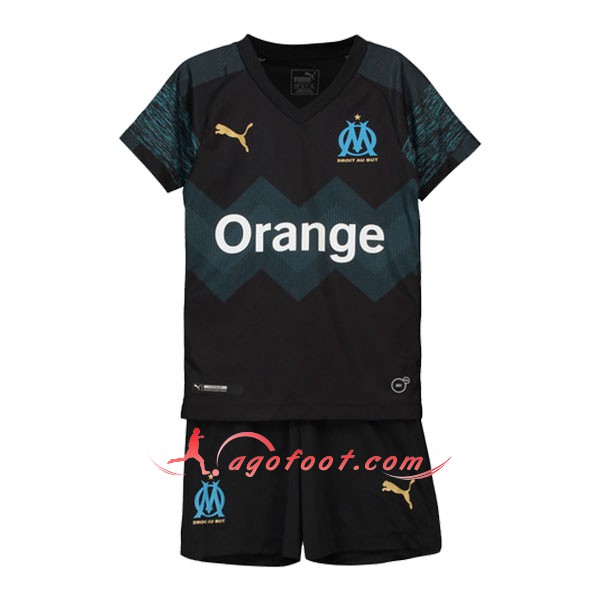 Ensemble Maillots Foot Marseille OM Enfant Exterieur Personnalisé Floqué 2018 2019