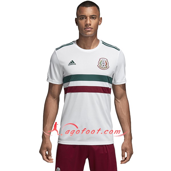 Maillots Foot Mexique Exterieur Blanc Personnalisé Floqué 2018 2019