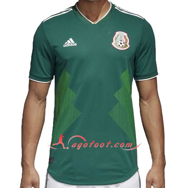 Maillot Foot Mexique Domicile Verte Personnalisé Floqué 2018 2019