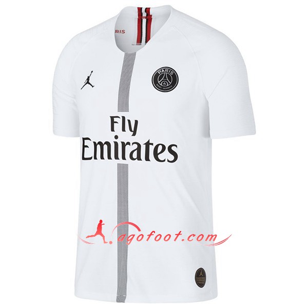 Maillots Foot Jordan PSG Third Blanc Personnalisé Floqué 2018 2019