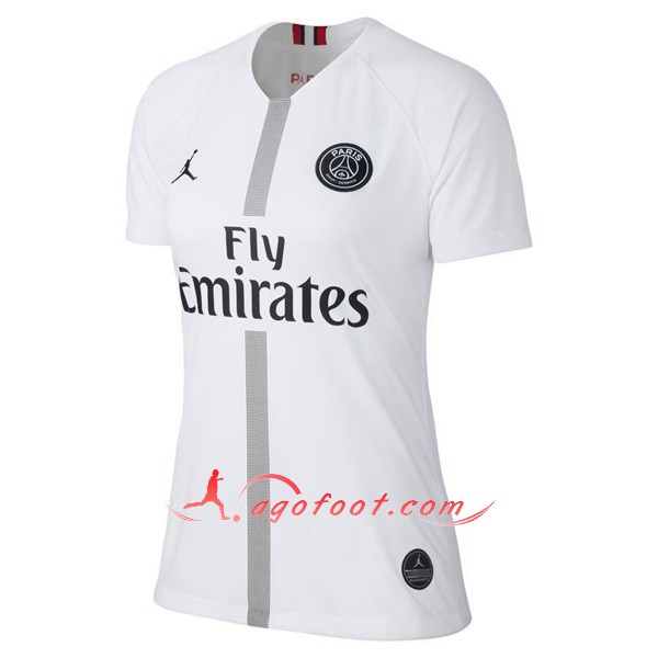 Maillots De Foot PSG Femme Third Blanc Personnalisé Floqué 2018 2019