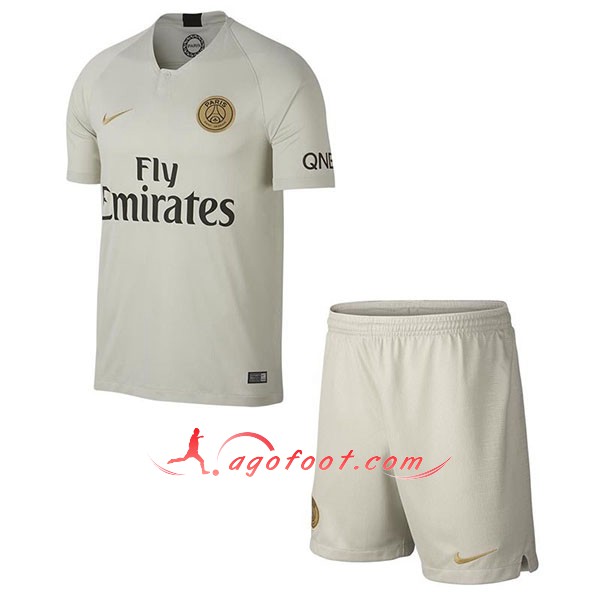 Ensemble Maillots Foot PSG Enfant Exterieur Personnalisé Floqué 2018 2019