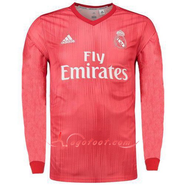 Maillots De Foot Real Madrid Third Manche Longue Personnalisé Floqué 2018 2019