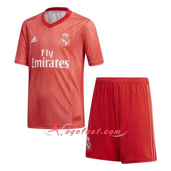 Ensemble Maillots De Foot Real Madrid Enfant Third Personnalisé Floqué 2018 2019