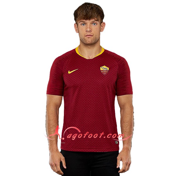 Maillot Foot AS Roma Domicile Rouge Personnalisé Floqué 2018 2019