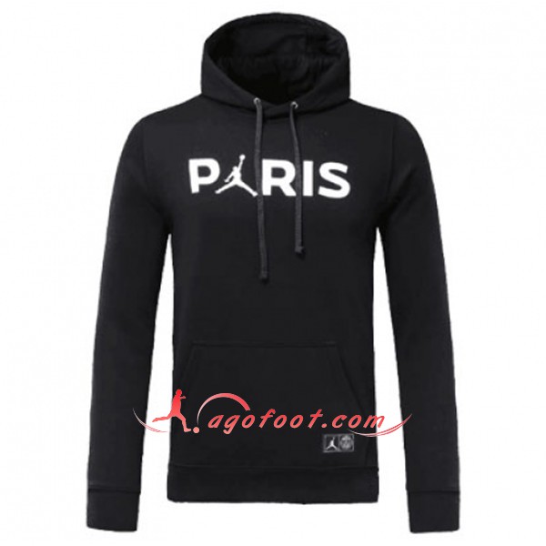 Nouveau Sweat A Capuches Jordan PSG Noir Floqué 2018 2019