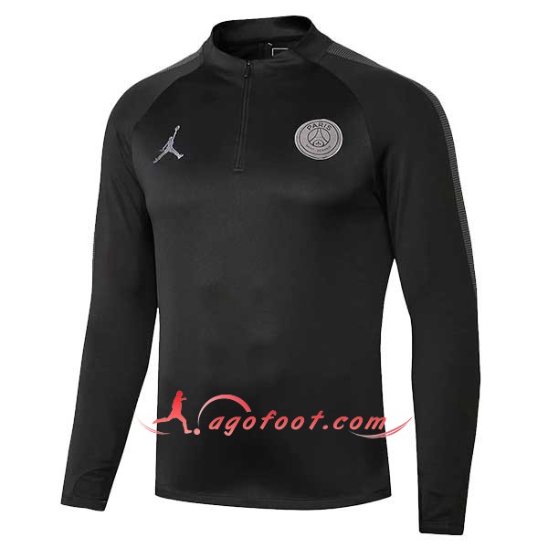 Nouveau Training Sweatshirt Jordan PSG Noir Floqué 2018 2019
