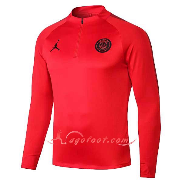Nouveau Training Sweatshirt Jordan PSG Rouge Floqué 2018 2019