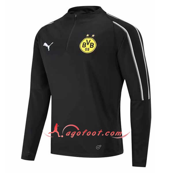 Nouveau Training Sweatshirt Dortmund BVB Noir Floqué 2018 2019