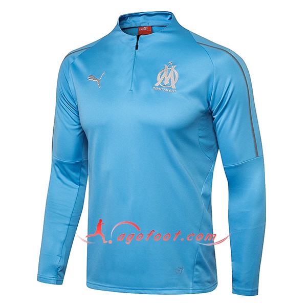 Nouveau Training Sweatshirt Marseille OM Bleu Floqué 2018 2019