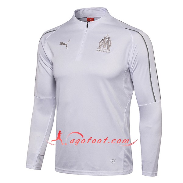 Nouveau Training Sweatshirt Marseille OM Gris Floqué 2018 2019