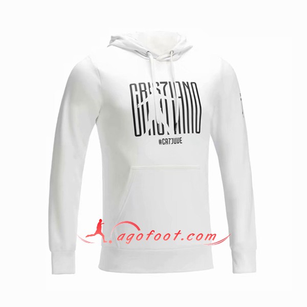 Nouveau Sweat A Capuche Juventus RONALDO Blanc Floqué 2018 2019