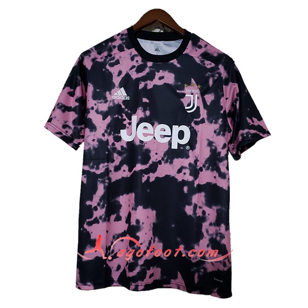Maillots Foot Juventus Version fuite Exterieur Rose Noir 2019/20