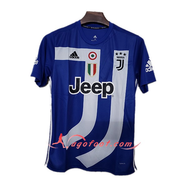 Maillot Foot Juventus Commemorative Edition Bleu Blanc Floqué 2019 2020