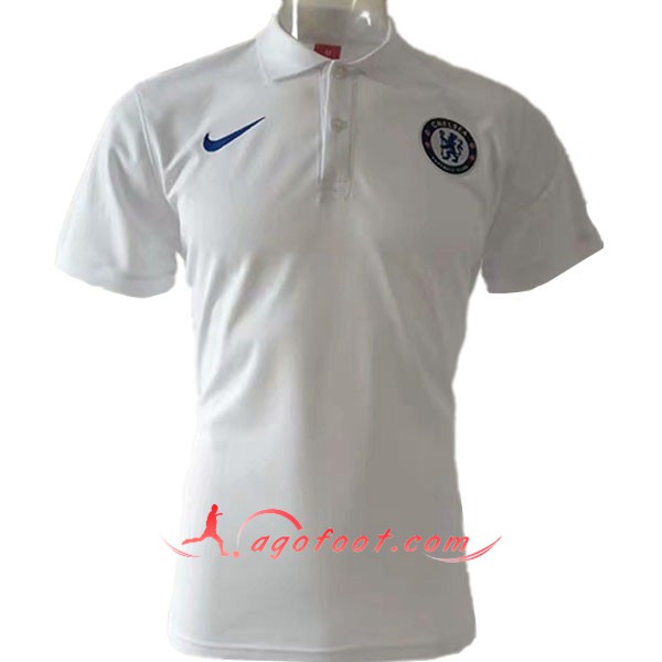 Nouveau Polo Foot FC Chelsea Blanc 2019/20