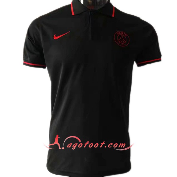 Nouveau Polo Foot PSG Noir 2019/20