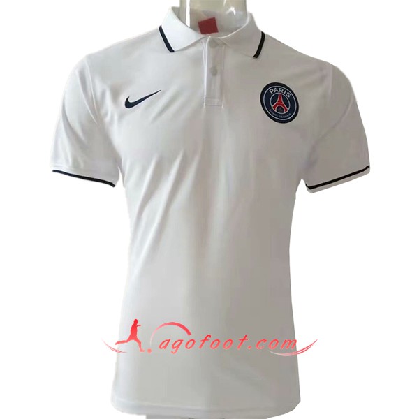 Nouveau Polo Foot PSG Blanc 2019/20