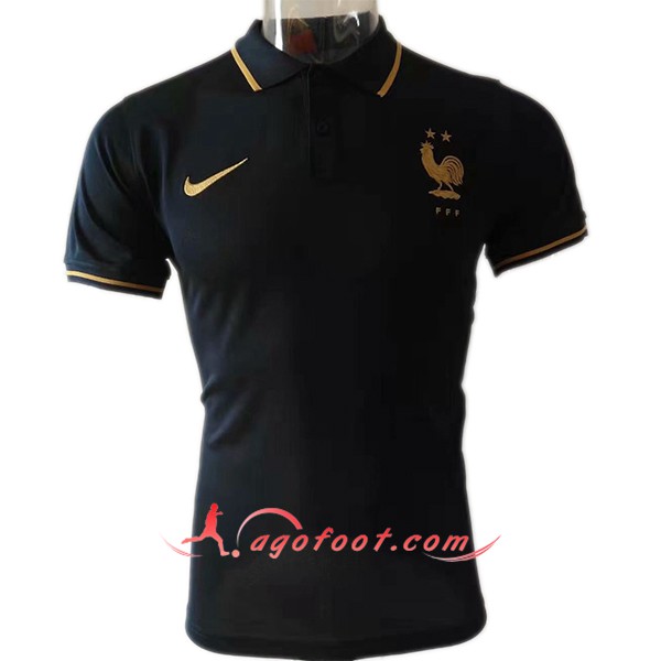 Nouveau Polo Foot France 2 Etoiles Bleu Fonce 2019/20