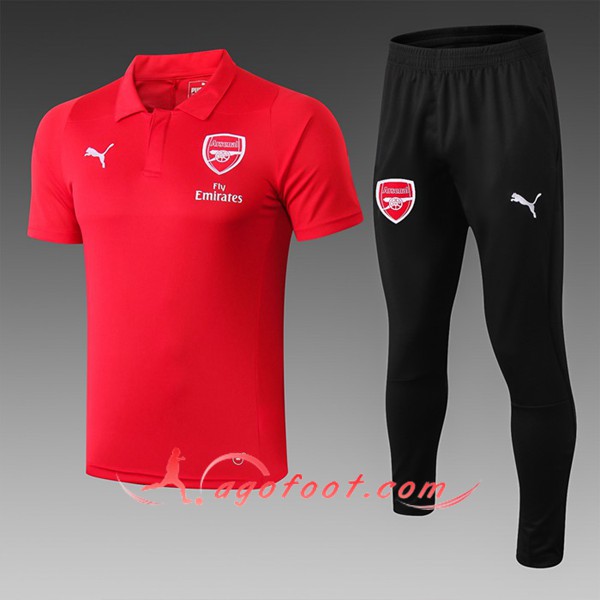 Nouveau Ensemble Polo Arsenal Rouge 2019/20