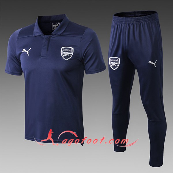 Nouveau Ensemble Polo Arsenal Bleu Fonce 2019/20