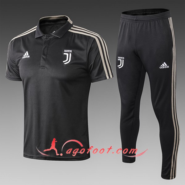 Nouveau Ensemble Polo Juventus Noir 2019/20