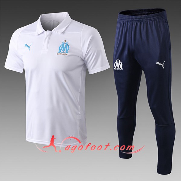Nouveau Ensemble Polo Marseille OM Blanc 2019/20