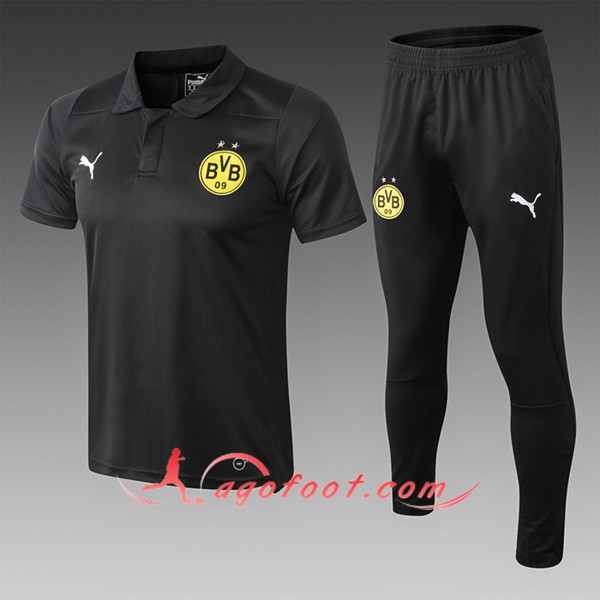 Nouveau Ensemble Polo Dortmund BVB Noir 2019/20