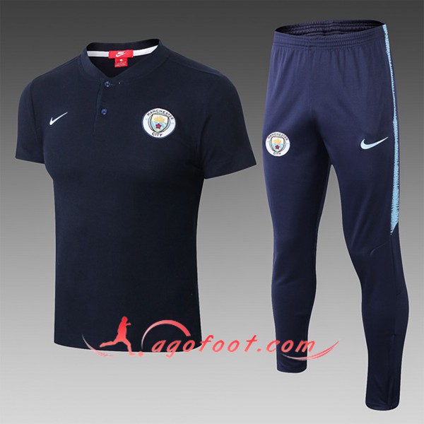 Nouveau Ensemble Polo Manchester City Noir 2019/20