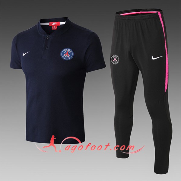 Nouveau Ensemble Polo PSG Bleu Fonce 2019/20