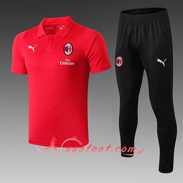 Nouveau Ensemble Polo Milan AC Rouge 2019/20