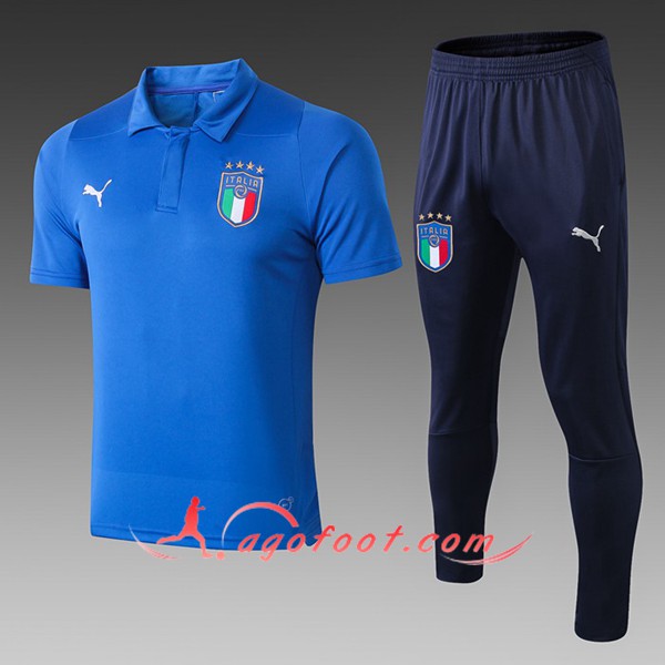 Nouveau Ensemble Polo Italie Bleu 2019/20