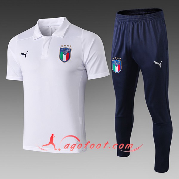 Nouveau Ensemble Polo Italie Blanc 2019/20