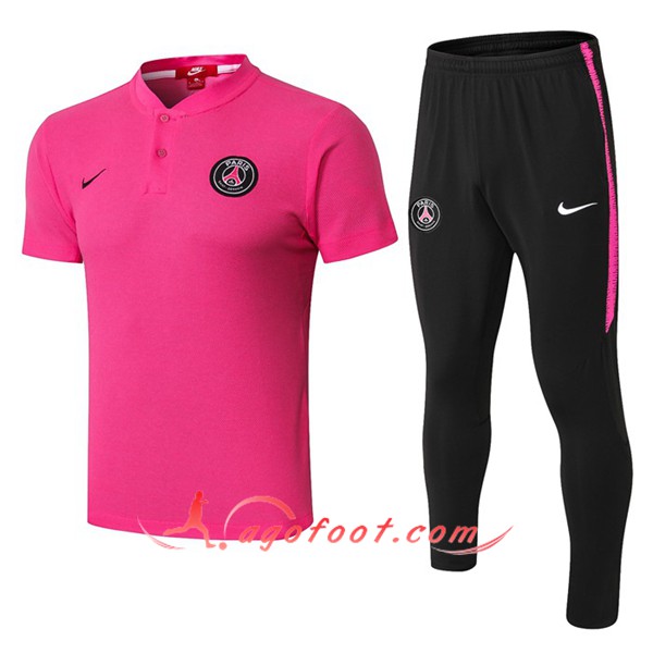 Ensemble Polo Paris PSG + Pantalon Rose 19/20