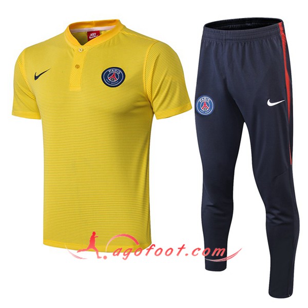 Ensemble Polo Paris PSG + Pantalon Jaune 19/20