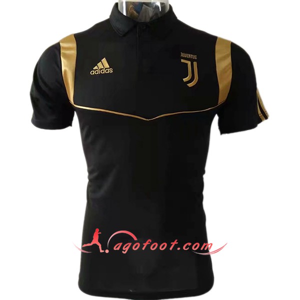 Nouveau Polo Foot Juventus Noir Jaune 2019/20