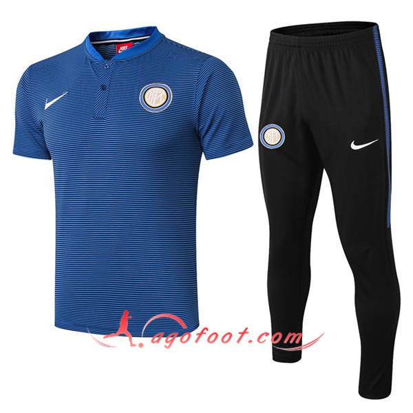 Ensemble Polo Inter Milan + Pantalon Bleu 19/20