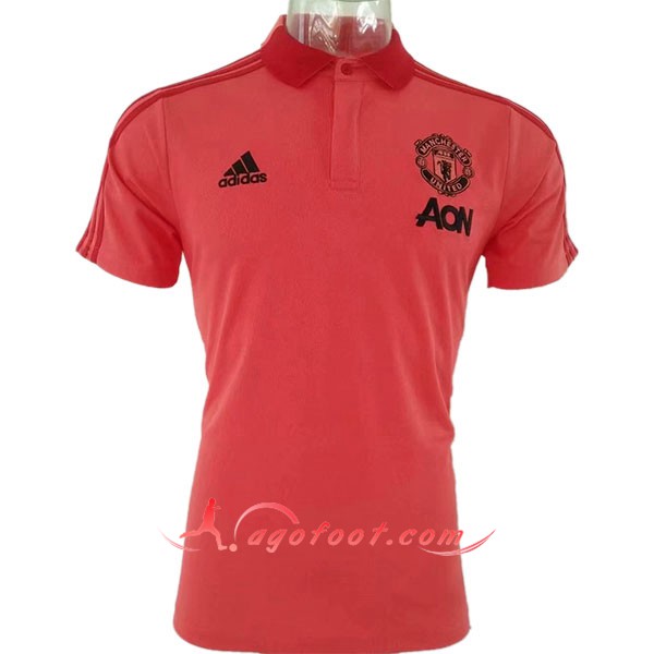 Nouveau Polo Foot Manchester United Rose 2019/20