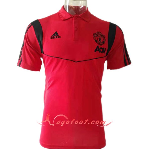 Nouveau Polo Foot Manchester United Rouge Noir 2019/20
