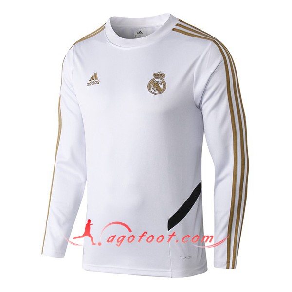 Nouveau Training Sweatshirt Real Madrid Blanc 19 20